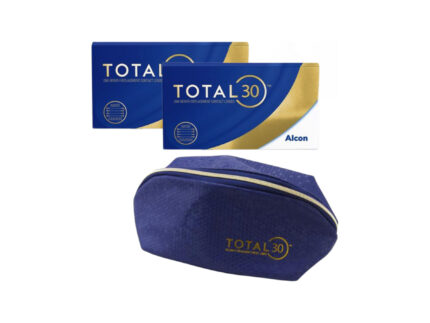 TOTAL30  Μηνιαίοι Μυωπίας-Υπερμετρωπίας 3pack - 2ΚΟΥΤΙΑ + δώρο τσαντάκι μεταφοράς - ΠΑΚΕΤΟ ΠΡΟΣΦΟΡΑΣ  (μέχρι εξαντλήσεως αποθέματος)